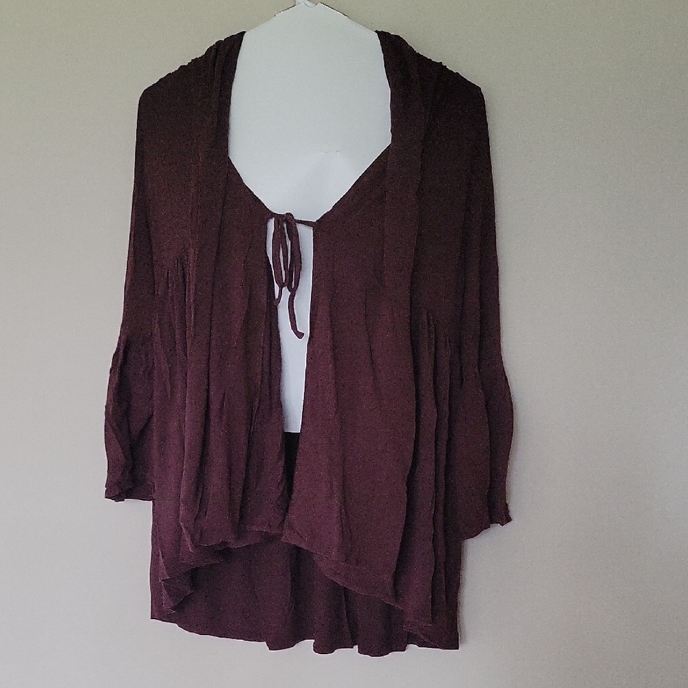 Source Unknown Deep Burgundy Cardigan